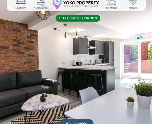 Coventry House | 5 Bedroom 5 Bathroom House with Free Parking, Fast WiFi, Smart TV and Work Desks by Yoko Property
