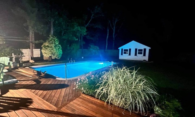 South Orleans House | 5-bedroom Cape with a pool and yard games.