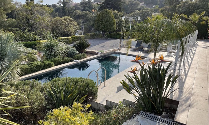 Antheor House | 5 bedroom villa, swimming pool, 50m from the sea, sea view and large terraces
