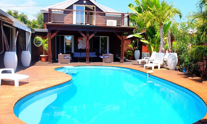 Grand Fond Villa | 5*Heated pool Villa CINTA 100m from the beach on 700m2 of wooded land