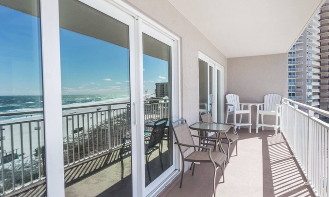 Gulf Lagoon Beach Condo | 5 STAR BEACHFRONT 2BR/2BA Dunes of Panama D505 Nov & Dec Snowbird Available!