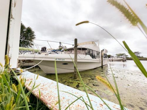 Anchor Bay Harbor Boat Rental | 50ft Stationary House Boat