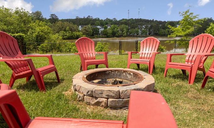 Fort Benning House | 5BD Lakeview Retreat - Fire Pit, Pool Table & BBQ