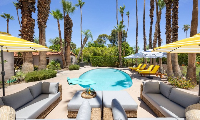 Palm Springs House | 77 Palms*Luxury Hollywood History Estate w/Casita