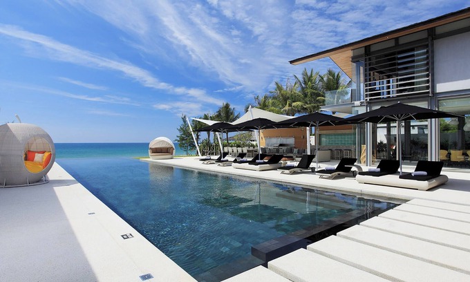 Khok Kloi Villa | 7BR Beachfront Villa w/Kid's Room and Spa | Natai Beach