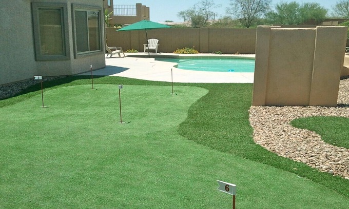Miller Manor House | 800 SQ FT PUTTING/CHIPPING GREEN NEXT TO HEATED POOL 4 BD RM HOME