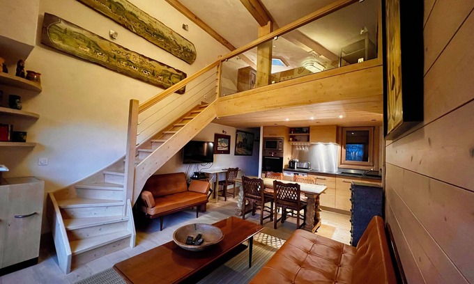 Combloux Apartment | A breathtaking view of Mont Blanc. Ideal for vacations.