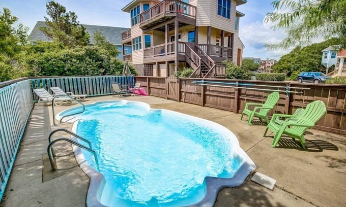 Monteray Shores House | A Corolla Corral | Sound Side | Private Pool, Hot Tub | Corolla