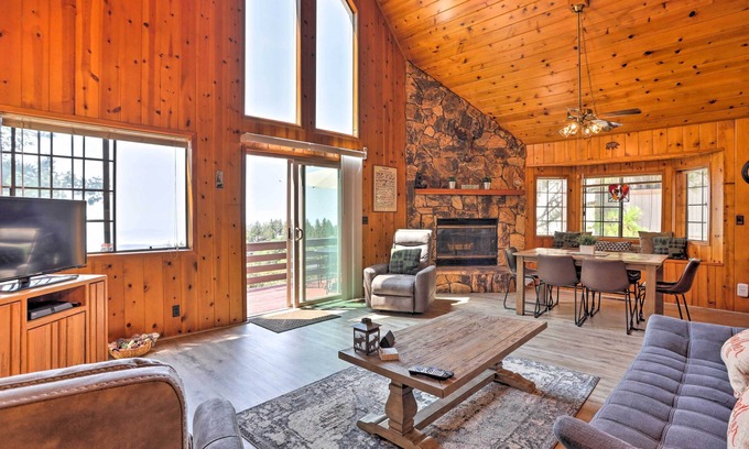 Running Springs Cabin | A-Frame Cali Cabin w/Unobstructed Valley Views!