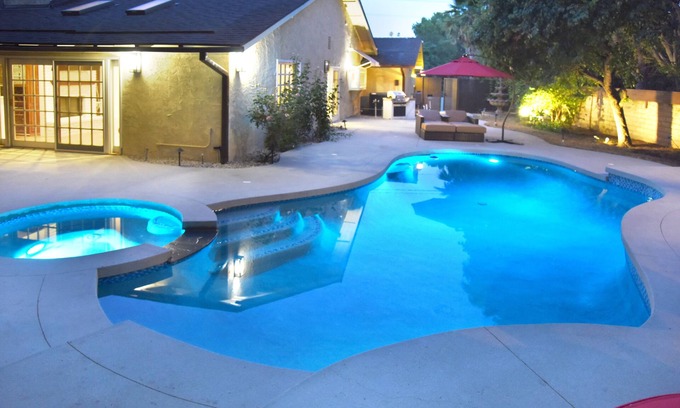 Woodland Hills House | A Luxury Home with Pool, Spa, and Mini-golf