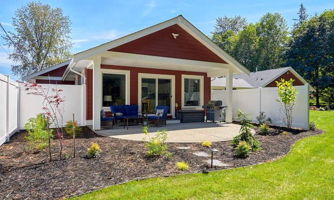 Regional District of Nanaimo Cottage | A modern cozy cottage in your own wooded backyard located mid Vancouver Island.