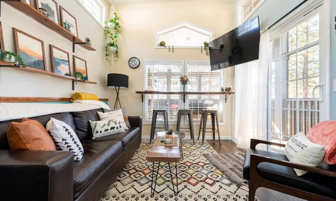 Woodland Park Apartment | A Mountain Tiny dream 2BR, Views, Patio, Fireplace