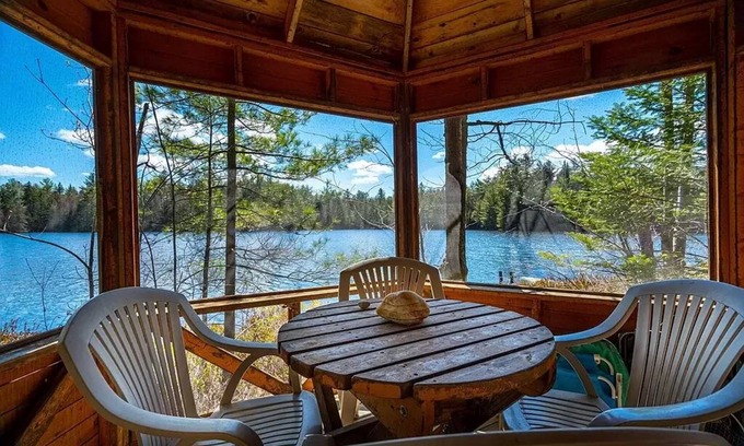Vermontville Cabin | A True Rustic Cabin with Private Access to Bass Lake and Hiking Trails