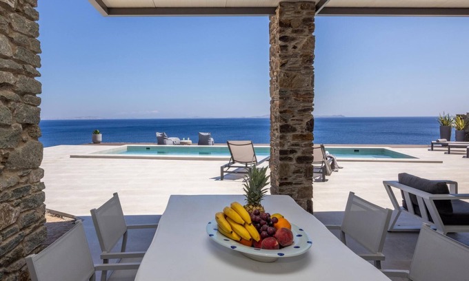 Agios Sostis Villa | ''Aegean Whispers'' Sea Front Villa in Tinos