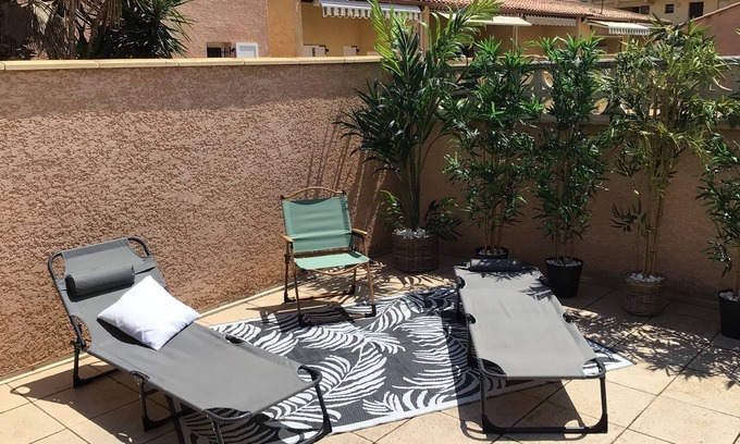 Cap d'Agde Villa | Air-conditioned villa, 2 bedrooms (6 pers.), beautiful terrace, Beach 300 m