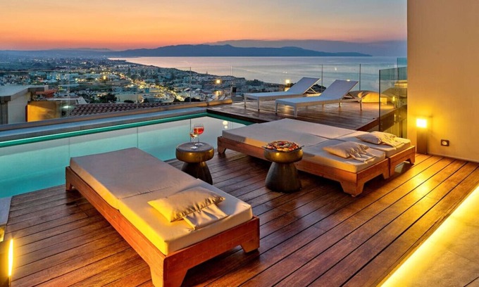 Platanias Town Condo | Alectrona Living Crete Olīvea Apartment