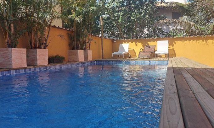Mambucaba Apartment | Algodão – Cosy Flat, Pool, 50m from the Beach, Private Barbecue, AC, Wi-Fi, Netflix, Garage