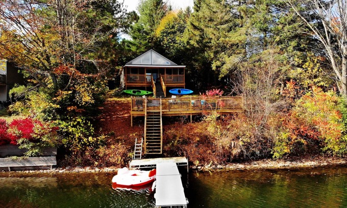 Hamilton House | All Decked Out-NEW Lakefront!-Sleeps 6-Close to Colgate!