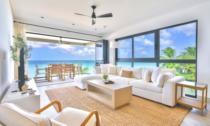 Brighton Condo | Allure 305: 3BDR Oceanfront Condo with Stunning Rooftop Pool & Beach Chairs