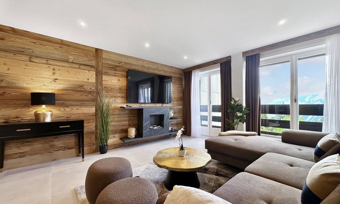 Crans-Montana Apartment | Alpine Pearl - Panoramic Mountain Views - Aminona