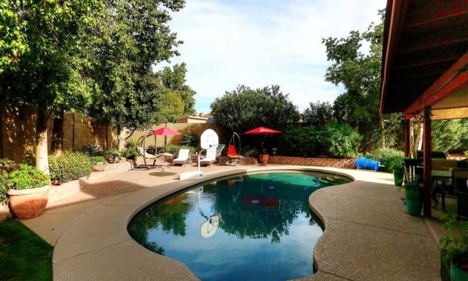 Mesa House | Alta Mesa area with pool and hot tub