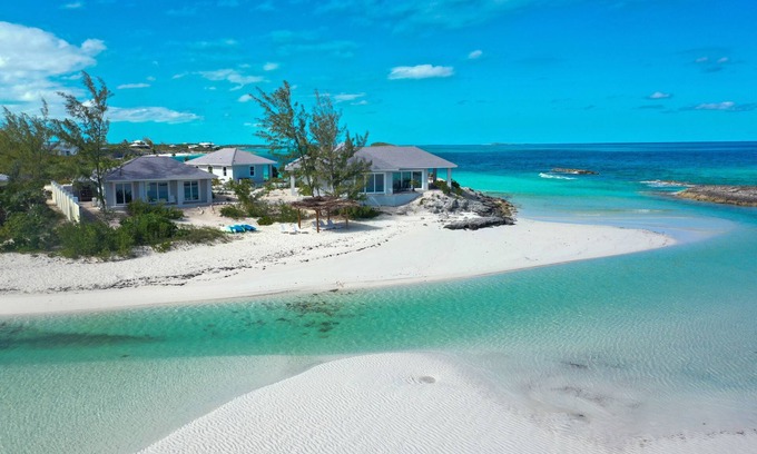 William's Town House | Always Calm Beach. No Estate like this in Exuma! Brand New on protected sand bar