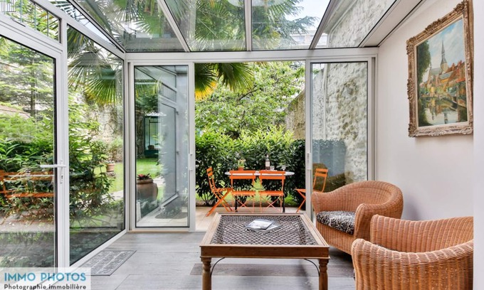 Grenelle Apartment | Amazing Haven Of Peace Near Eiffel Tower, 1000sqf With Private Terrace On Garden