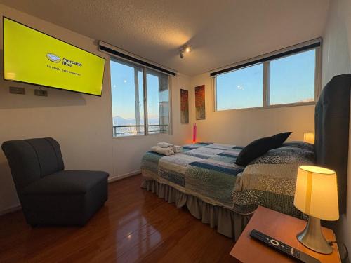 San Joaquin Apartment | Amazing view of Santiago con estacionamiento