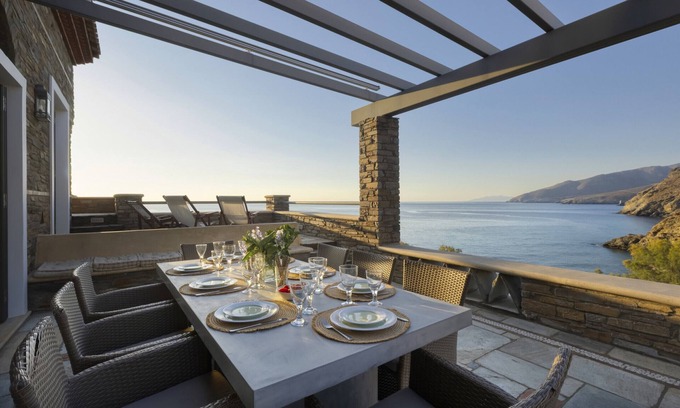 Steniai Villa | Andros 4 Up ·Seaview Beach Retreat in Andros
