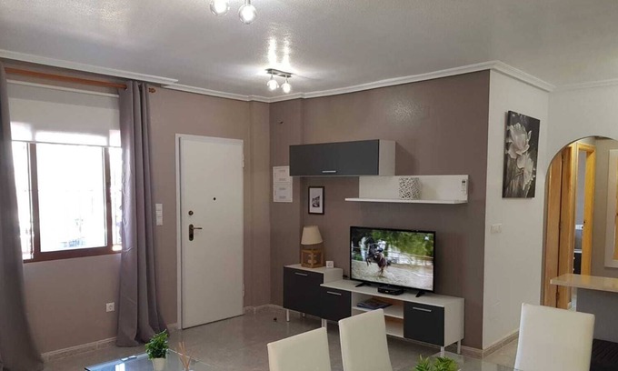 Daya Vieja Apartment | Any new construction: 2 bedroom apartment, air conditioning and private pool.