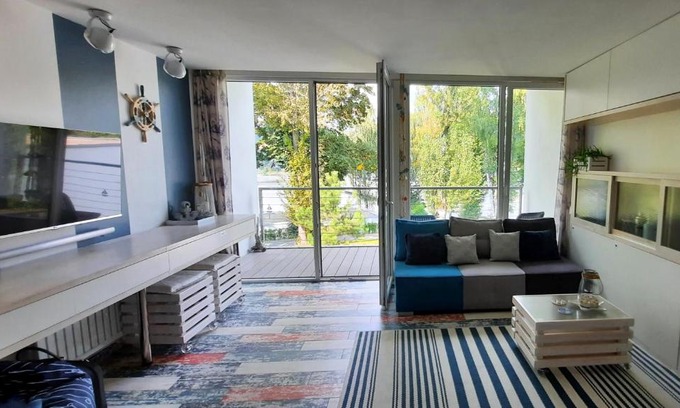 Grodek Nad Dunajcem Apartment | Apartament Lazurowy 53 z tarasem i SPA