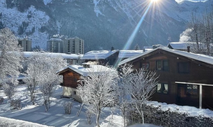 Chamonix City Centre Apartment | Apartament z widokiem na Mt Blanc