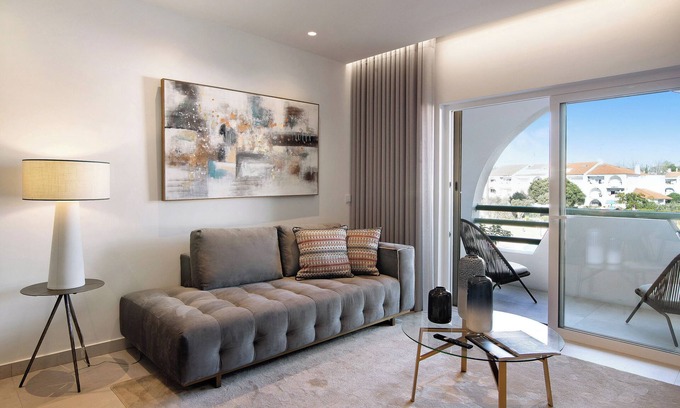 Areias de Sao Joao Apartment | "Apartamento Albufeira Prestige" with Pool, Wi-Fi & Garden
