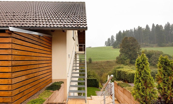 Unterkirnach Apartment | Apartment 'Am Bach' with Private Terrace, Balcony and Wi-Fi