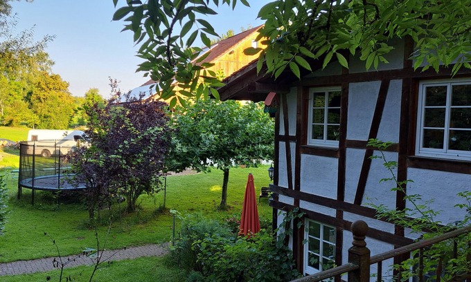 Salem Apartment | Apartment 'Ferienwohnung Dampfkessel' with Private Terrace, Shared Garden and Wi-Fi