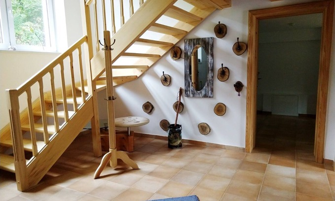 Waltersdorf Condo | Apartment in a top location with sauna and roof lounge for families and active vacationers