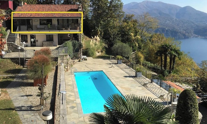 Trarego Viggiona Apartment | Apartment in Casa nel Blu with Pool - 1st floor