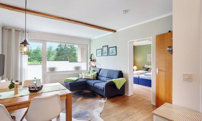 Gudenhagen Apartment | Apartment 'Kleine Auszeit' with Shared Garden, Balcony and Wi-Fi