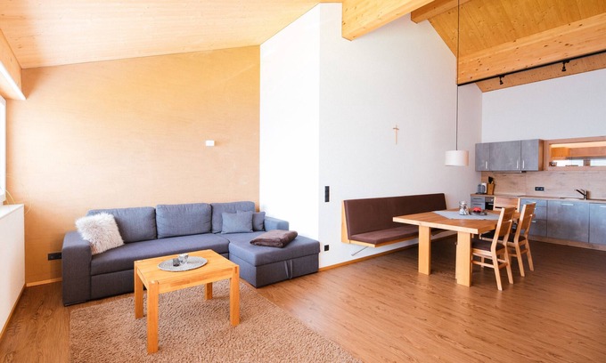 Fontanella Apartment | Apartment 'Konzett Top 4' with Mountain View, Shared Terrace and Wi-Fi