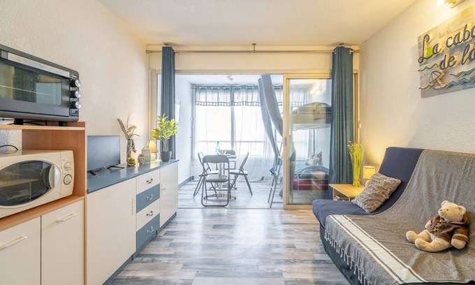 Le Barcares Apartment | Apartment 'La Grande Plage' with Sea View and Wi-Fi