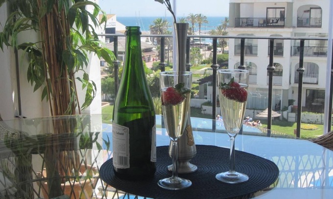 Manilva Apartment | Apartment "Marina La Duquesa Beach Resort" with Sea View, Pool, Terrace & Garden