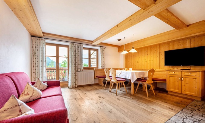 Anterselva Apartment | Apartment 'Mitterbruggehof Enzian' with Mountain View, Shared Garden and Wi-Fi