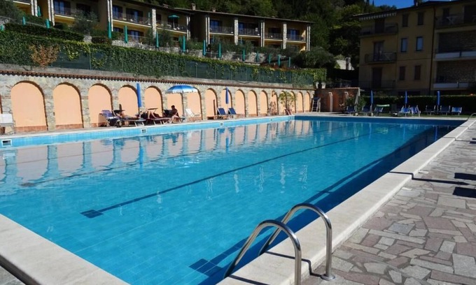 Gardola Apartment | Apartment on Lake Garda with pool, tennis court and stunning lake views