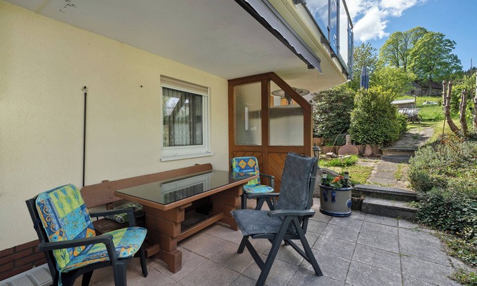 Sankt Georgen im Schwarzwald Apartment | Apartment 'Perkuhn' with Mountain View, Private Terrace and Wi-Fi