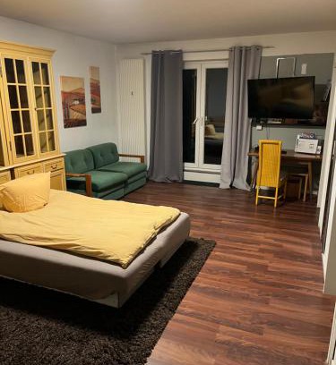 Heddesheim Apartment | Apartment Rainer mit großen Parkplätzen vorm Gebäude