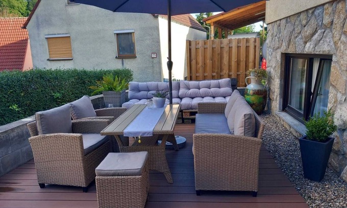Markt Einersheim Apartment | Apartment 'Reblaus' with Private Terrace and Wi-Fi