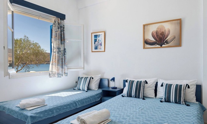Astypalaia Apartment | Apartment 'Salonikia Studio No 3' with Sea View, Wi-Fi and Air Conditioning