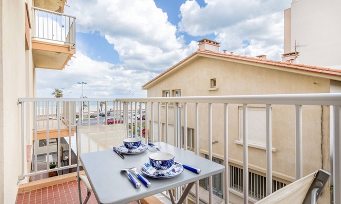 Le Grand Large Apartment | Apartment 'Vue Mer' with Balcony