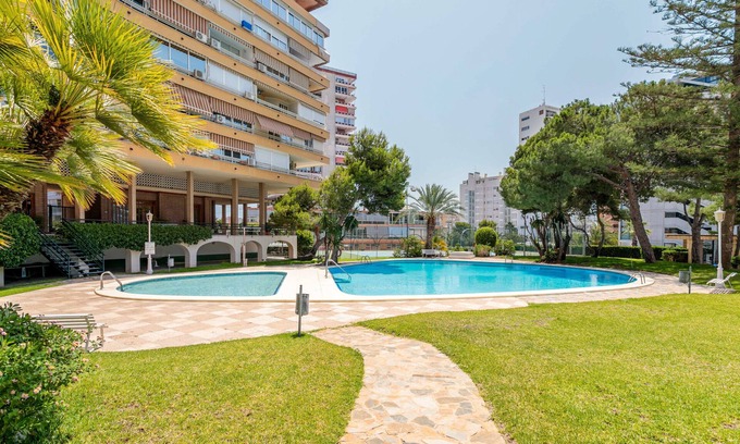 Cabo de las Huertas Apartment | Apartment 'Vistas Al Mar' with Shared Pool, Wi-Fi and Air Conditioning