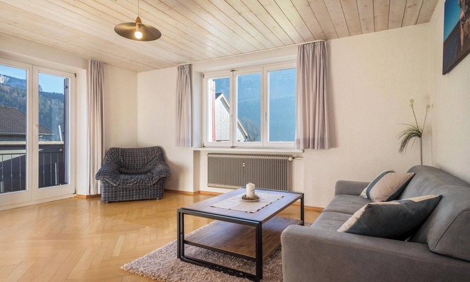 Bizau Apartment | Apartment "Wohnung Kanisfluhblick" with Mountain View, Balcony and Wi-Fi